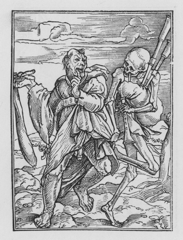 Holbeins Dødedans: Idiotnåren af Hans after Holbein the Younger