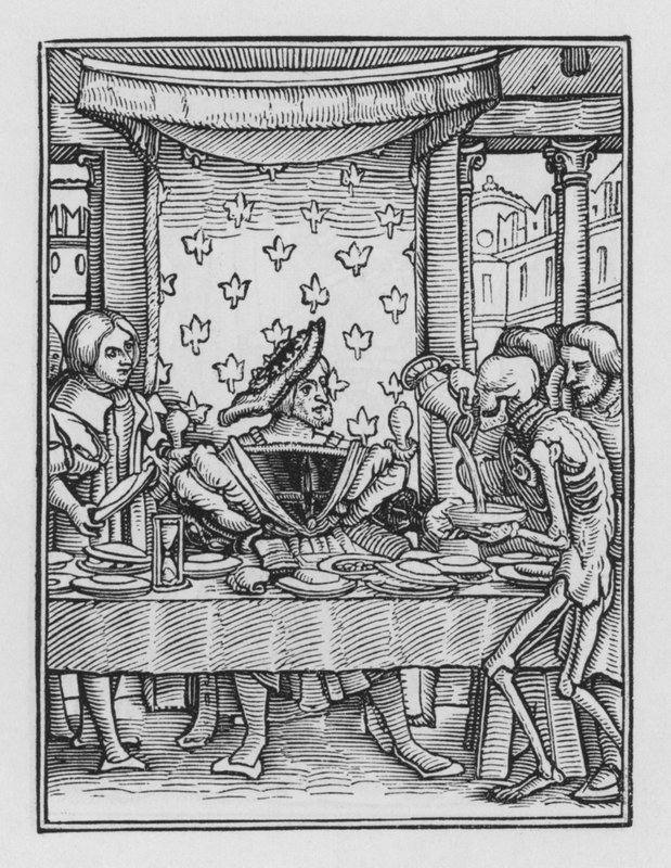 Holbeins Dødedans: Kongen af Hans after Holbein the Younger