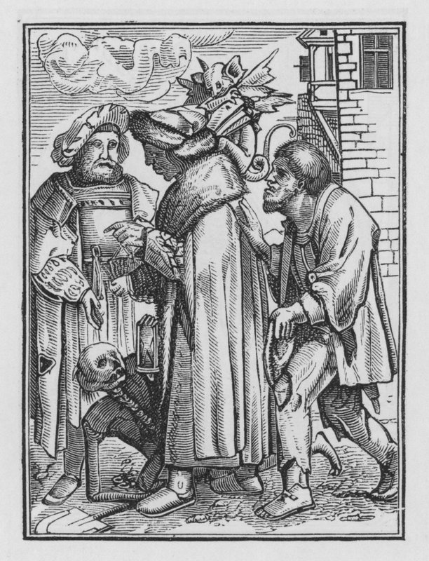 Holbeins Dødedans: Magistraten af Hans after Holbein the Younger