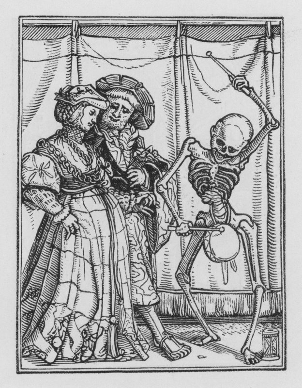 Holbeins Dødedans: Den nygifte dame af Hans after Holbein the Younger