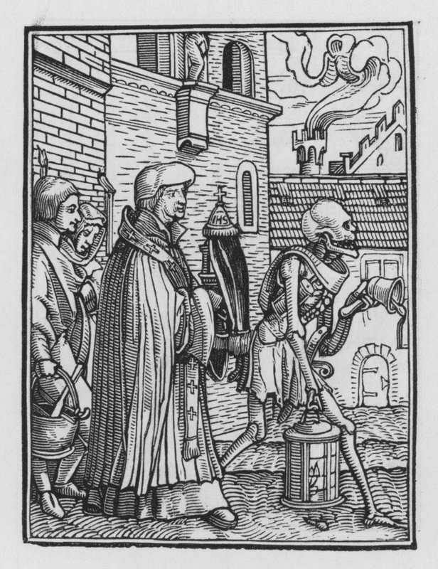 Holbeins Dødedans: Præsten af Hans after Holbein the Younger