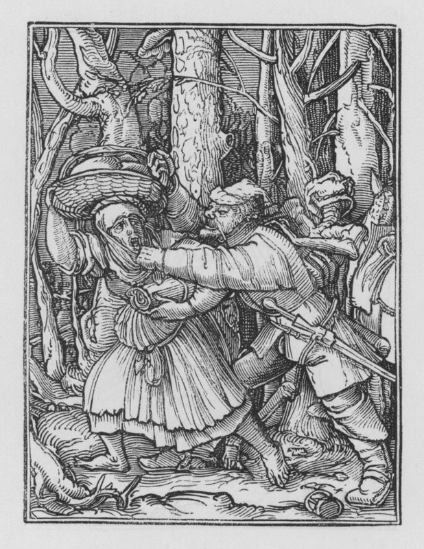 Holbeins Dødedans: Røveren af Hans after Holbein the Younger