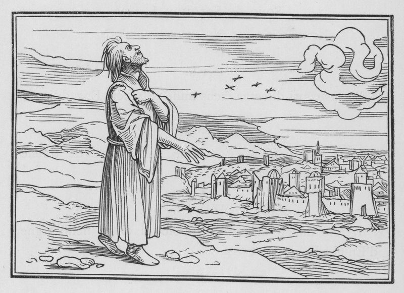 Esajas klagede over Judas oprør, Esajas I, 4 af Hans after Holbein the Younger