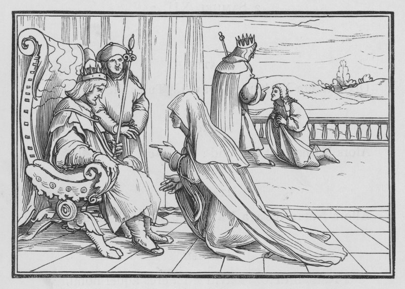 Joabs Artifice to Bring Home Absalom, 2 Samuel XIV, 4 af Hans after Holbein the Younger