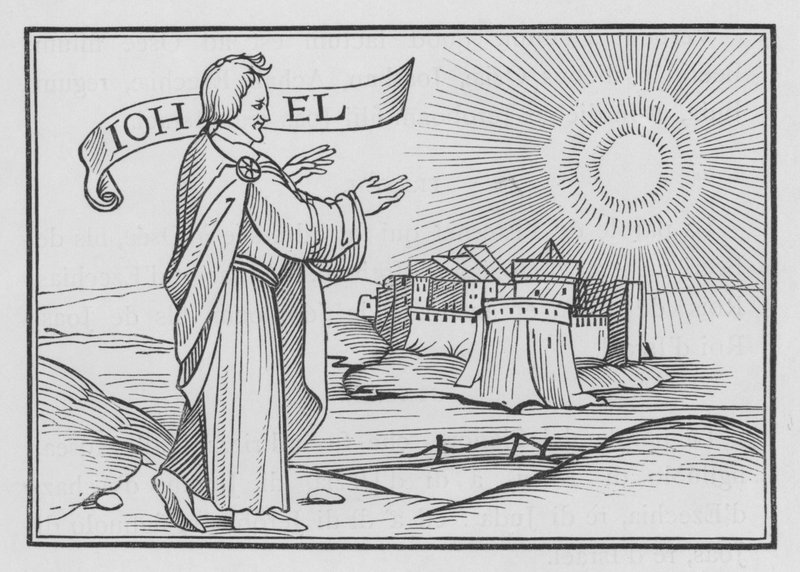 Joel forudsiger Jerusalems ødelæggelse, Joel I, 14 af Hans after Holbein the Younger