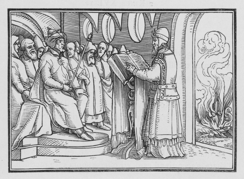 Josiah Destroyeth afgudsdyrkelse, 2. Kongebog XXIII, 2 af Hans after Holbein the Younger