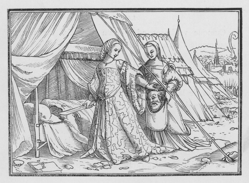 Judith skærer hovedet af Holofernes, Judith XIII, 8 af Hans after Holbein the Younger