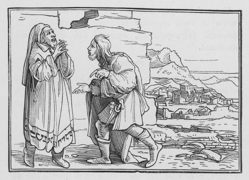 Nehemias sørger, faster og beder, Nehemias I, 3 af Hans after Holbein the Younger