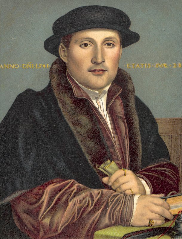 Portræt af en gentleman af Hans after Holbein the Younger