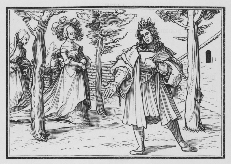 Kirkens kærlighed til Kristus, Salomons højsang I, 14 af Hans after Holbein the Younger