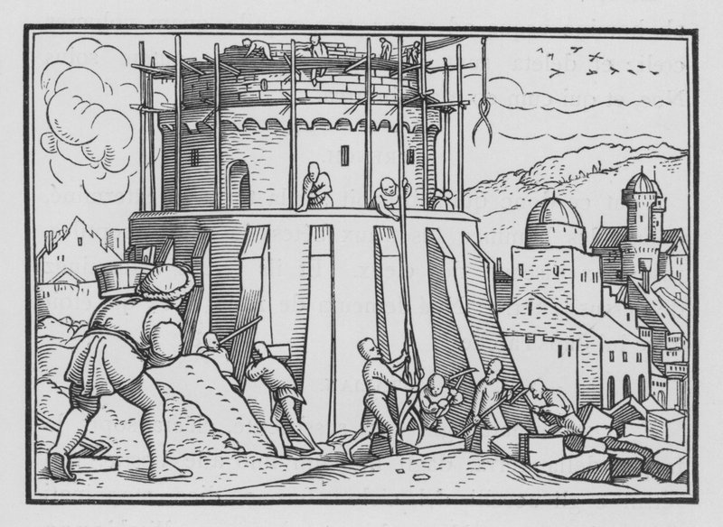 Babelstårnet, Første Mosebog XI, 4 af Hans after Holbein the Younger