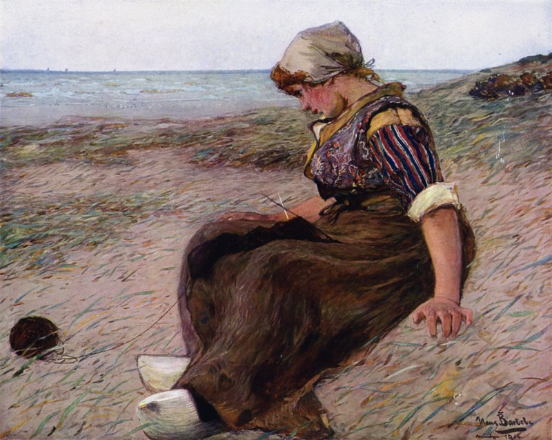 Deep in Thought (farve litho) af Hans von Bartels