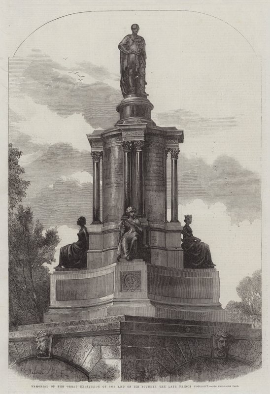 Mindesmærke for den store udstilling i 1851 og dens grundlægger, den afdøde prinsgemale af Harden Sidney Melville