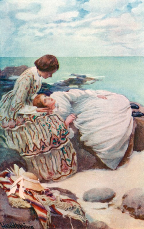 Illustration for Good Wives af Louisa M Alcott af Harold Copping