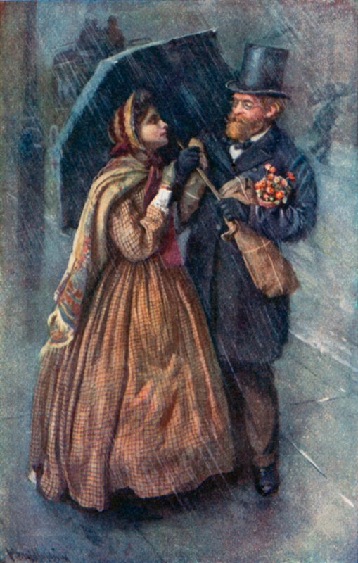 Illustration for Good Wives af Louisa M Alcott af Harold Copping