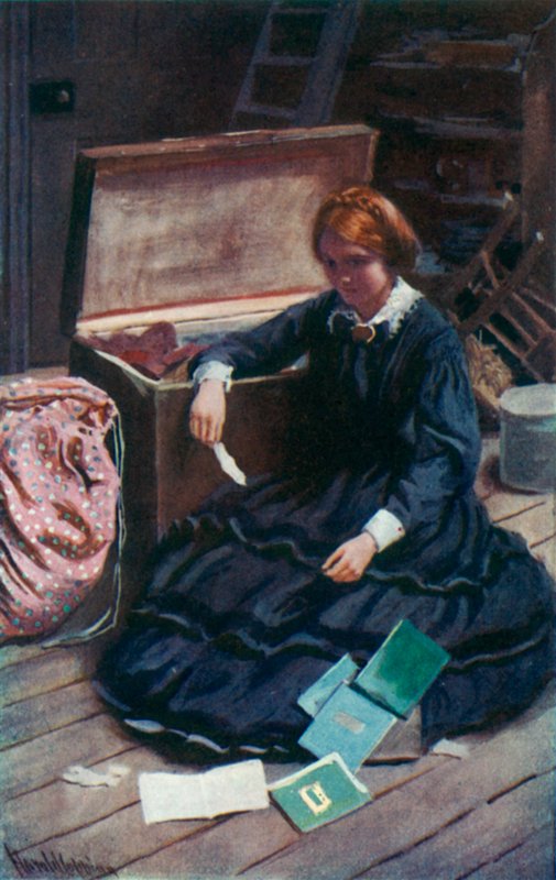 Illustration for Good Wives af Louisa M Alcott af Harold Copping