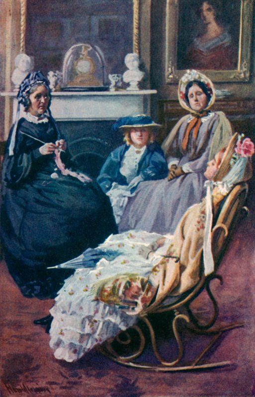 Illustration for Good Wives af Louisa M Alcott af Harold Copping