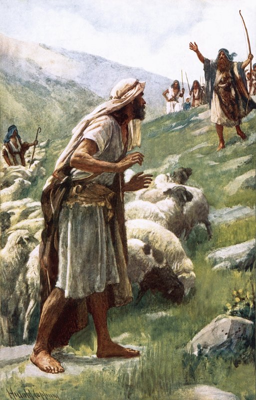Jakob og Esau af Harold Copping
