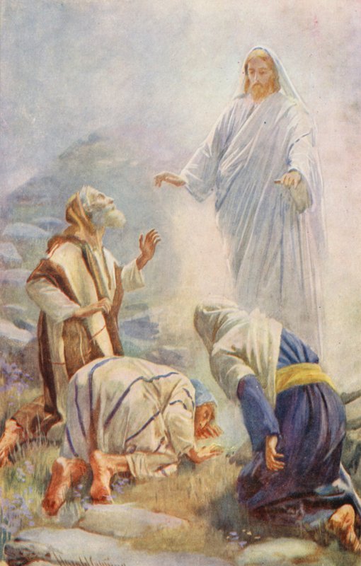 Det Nye Testamente: "Dette er min elskede søn" (farvelitografi) af Harold Copping