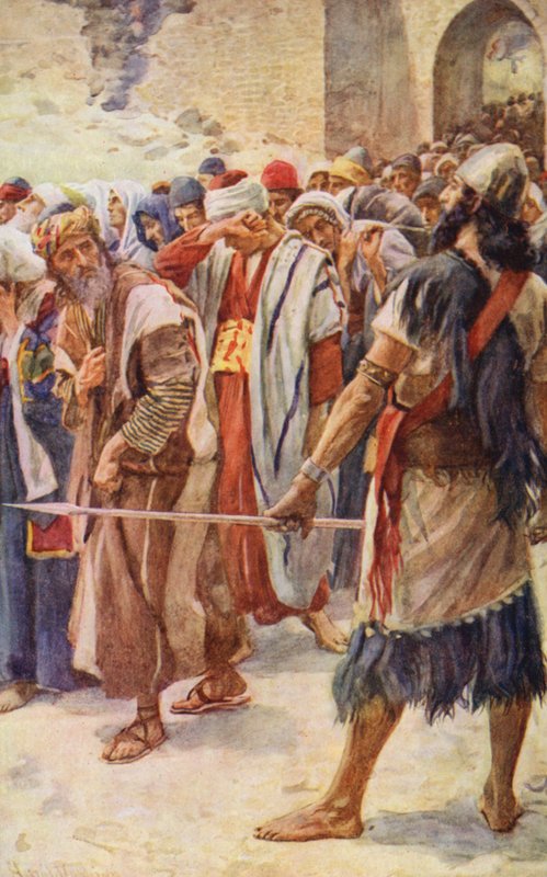 Det Gamle Testamente: Carried Away Captive (farvelitografi) af Harold Copping