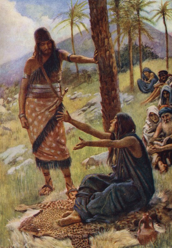 Det Gamle Testamente: Deborah og Barak (farvelitografi) af Harold Copping
