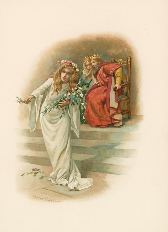 Ophelia, gal af Harold Copping
