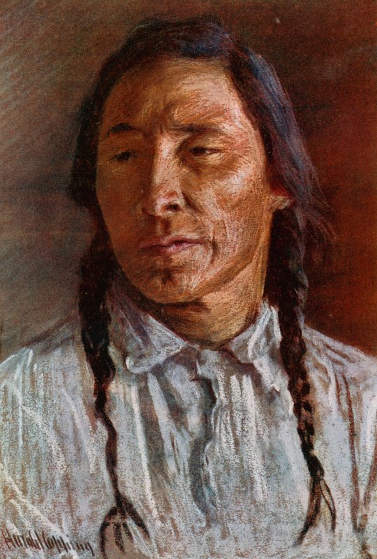 Paul, en sortfodet indianer af Harold Copping