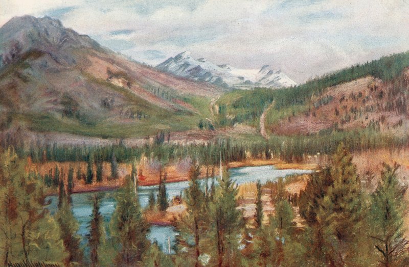 Bow-floden ved Banff af Harold Copping