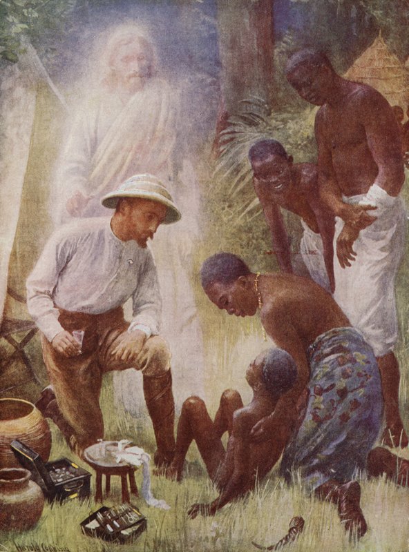 The Healer (farvet lysograf) af Harold Copping