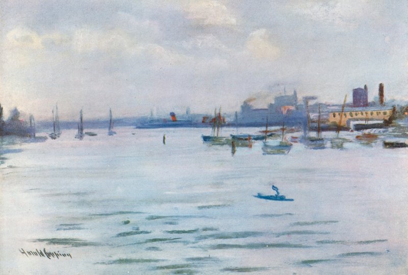 Vancouver fra havnen af Harold Copping