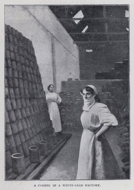 Et hjørne af en hvid-bly fabrik (s/h foto) af Harold Hume Piffard