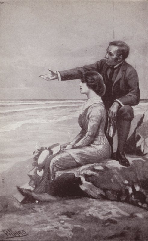 Illustration til The Mystery Of Edwin Drood af Charles Dickens (litho) af Harold Hume Piffard