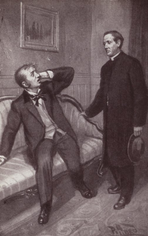 Illustration til The Mystery Of Edwin Drood af Charles Dickens (litho) af Harold Hume Piffard