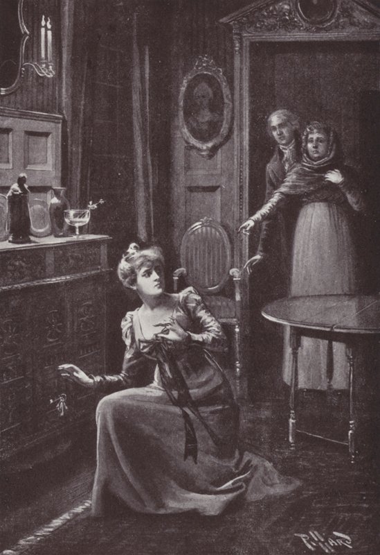 Illustration til Vanity Fair af William Makepeace Thackeray (litho) af Harold Hume Piffard