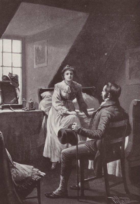 Illustration til Vanity Fair af William Makepeace Thackeray (litho) af Harold Hume Piffard