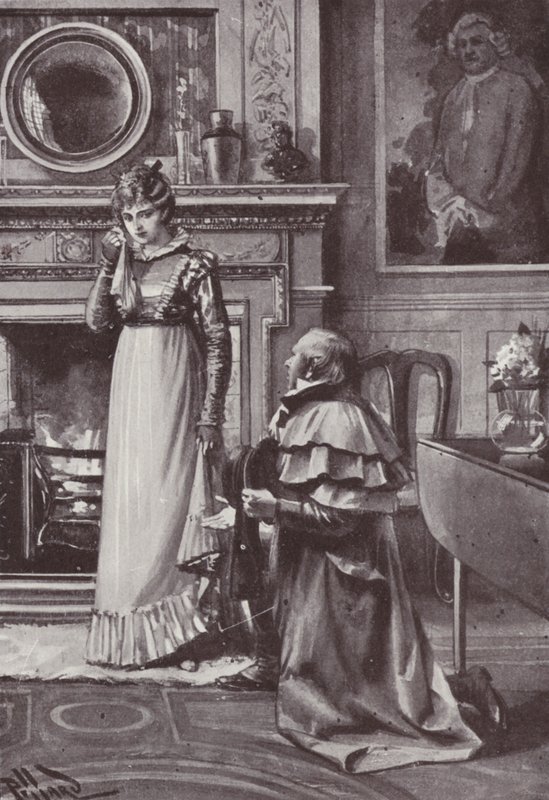 Illustration til Vanity Fair af William Makepeace Thackeray (litho) af Harold Hume Piffard