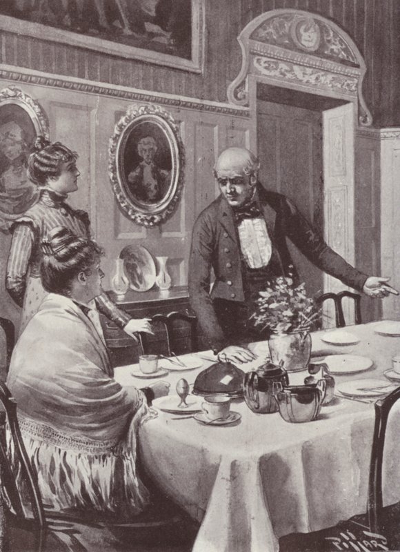 Illustration til Vanity Fair af William Makepeace Thackeray (litho) af Harold Hume Piffard