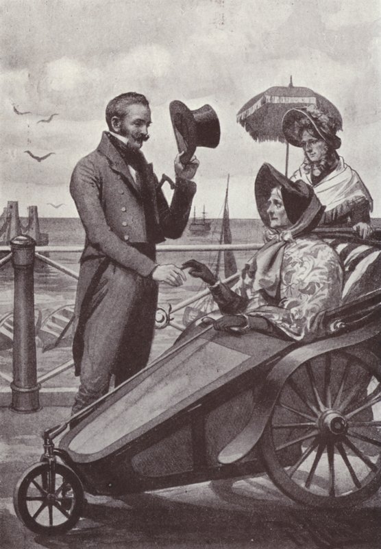 Illustration til Vanity Fair af William Makepeace Thackeray (litho) af Harold Hume Piffard