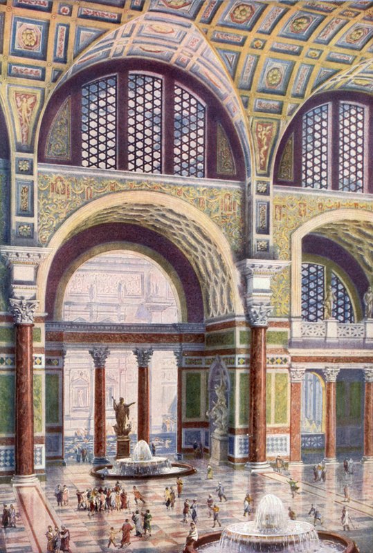 Tepidarium af Caracalla-badene i dets uberørte skønhed af Harold Oakley