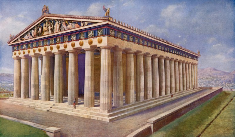 Parthenon, Athens lysende Diadem og Skatkammer af Peerless Statuary af Harold Oakley