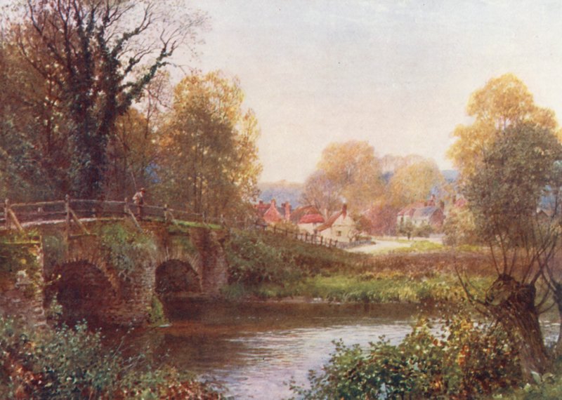 Eashing, nær Godalming (farvelitografi) af Harold Sutton Palmer