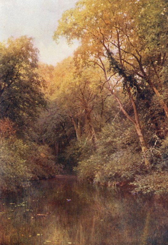 The Silent Pool, Albury (farvelitografi) af Harold Sutton Palmer