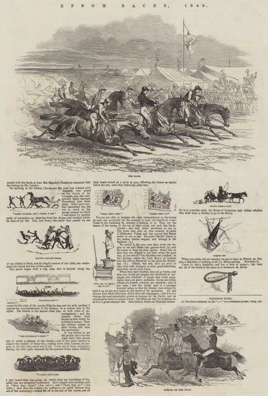 Epsom Races, 1849 af Harrison William Weir