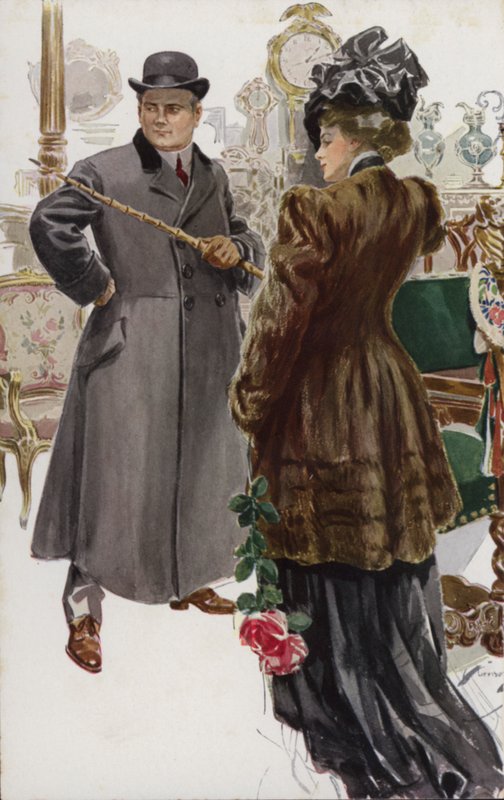 Illustration for When a Man Marries by Mary Roberts Rinehartdani af Harrison Fisher