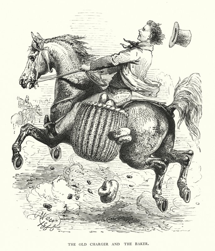 Den gamle oplader og bageren (gravering) af Harrison William Weir