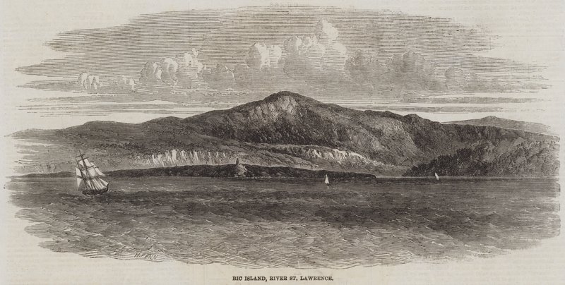 Bic Island, floden St. Lawrence af Harry Fenn