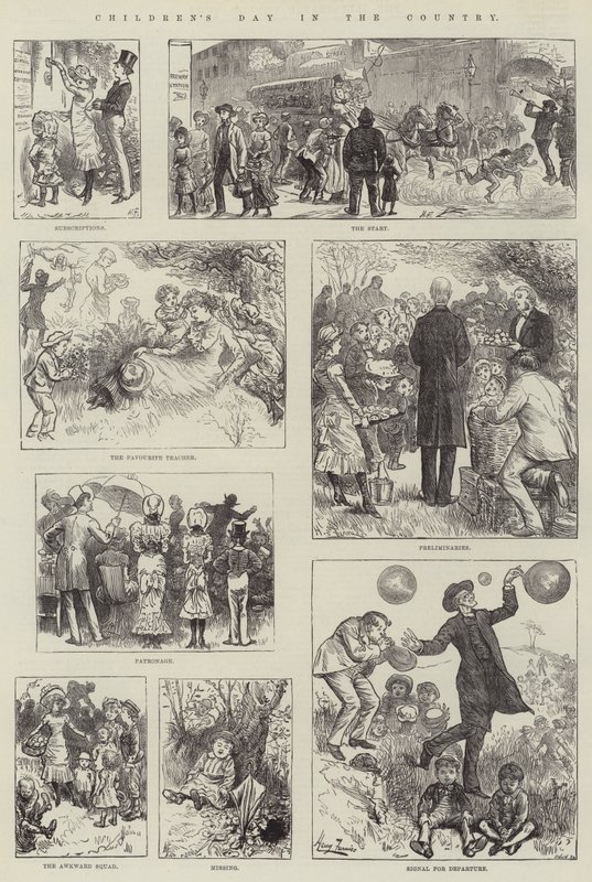 Børnenes Dag på landet af Harry Furniss