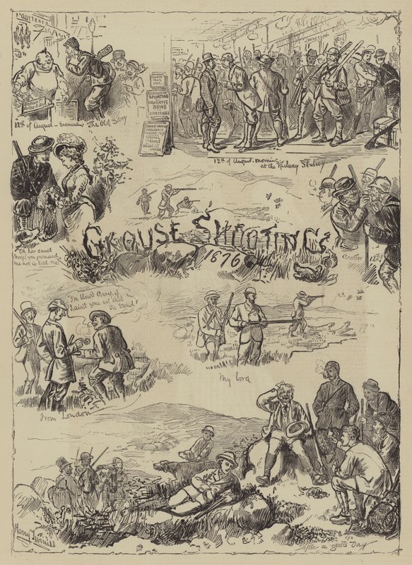 Rypeskydning, 1876 af Harry Furniss
