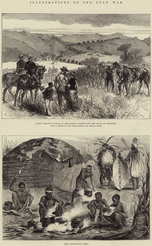 Illustrationer af Zulu-krigen af Harry Furniss