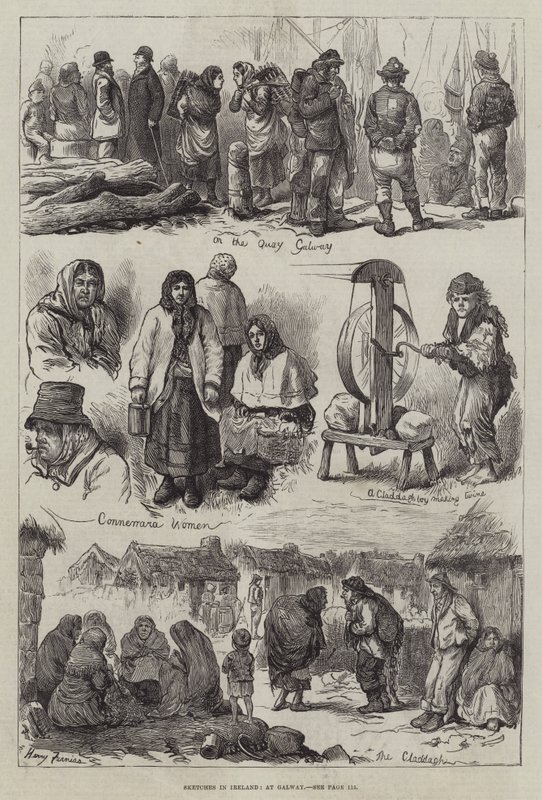 Skitser i Irland, ved Galway af Harry Furniss